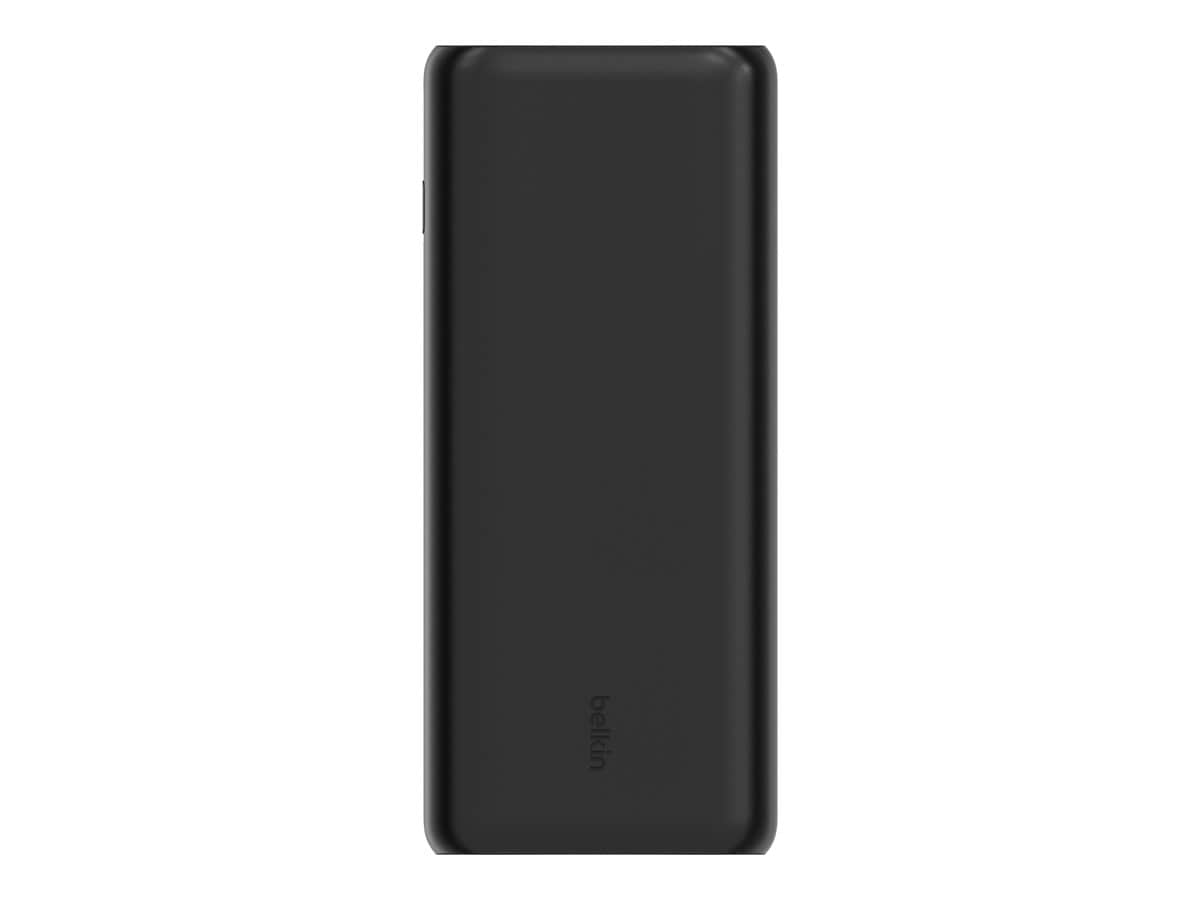 Belkin 20W 3-port USB Power Bank - 20K mAh - 2x USB-A - 2xUSB-C - Portable Charger - with USB-C to USB-C Cable - Black
