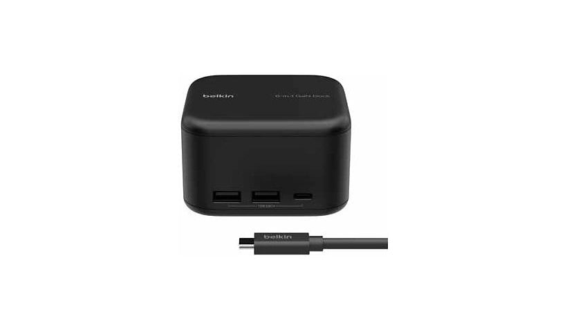 Belkin CONNECT 6-in-1 Core GaN - docking station - USB-C - HDMI - 1GbE