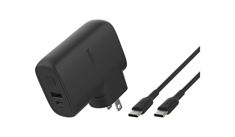 Belkin Hybrid PD Wall Charger 25W + Power Bank 5K - 1xUSB-C 1xUSB-A with USB-C Cable - Portable