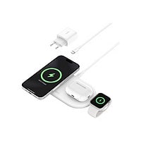 Belkin BoostCharge Pro 3-in-1 wireless charging pad - with Qi 15W - + AC po