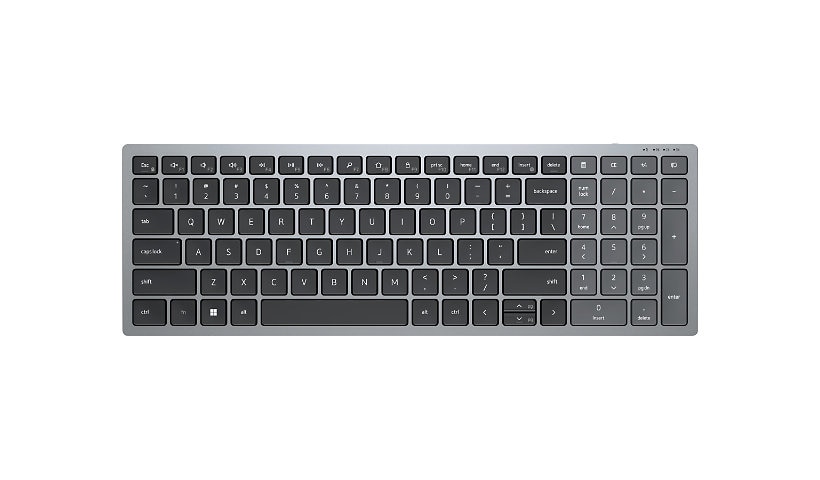 Dell KB740 - keyboard - compact, multi device - QWERTY - English - titan gray