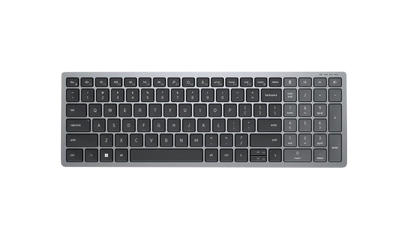 Dell KB740 - keyboard - compact, multi device - QWERTY - Canadian French - titan gray
