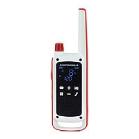 Motorola TALKABOUT T478 22-Channel FRS and GMRS Two Way Radio - White and Red