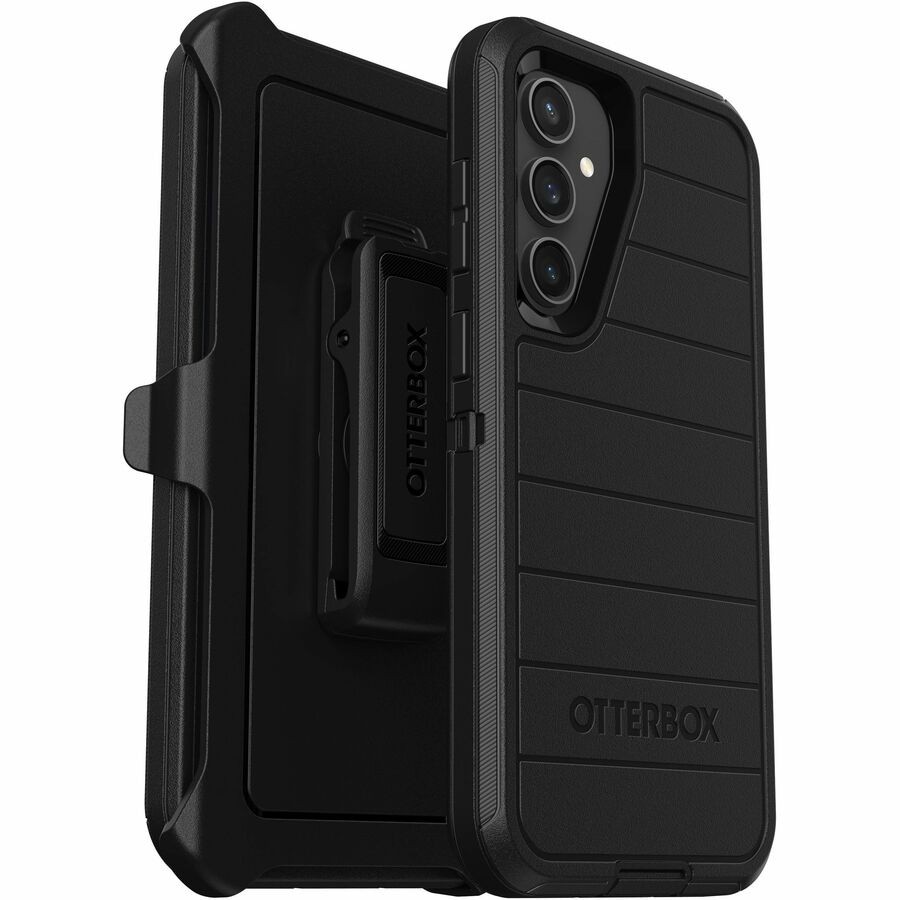 OtterBox Defender Series Pro Rugged Carrying Case (Holster) Samsung Galaxy S23 FE Smartphone - Black