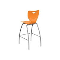MooreCo Hierarchy - stool - plastic, chrome plated steel - orange