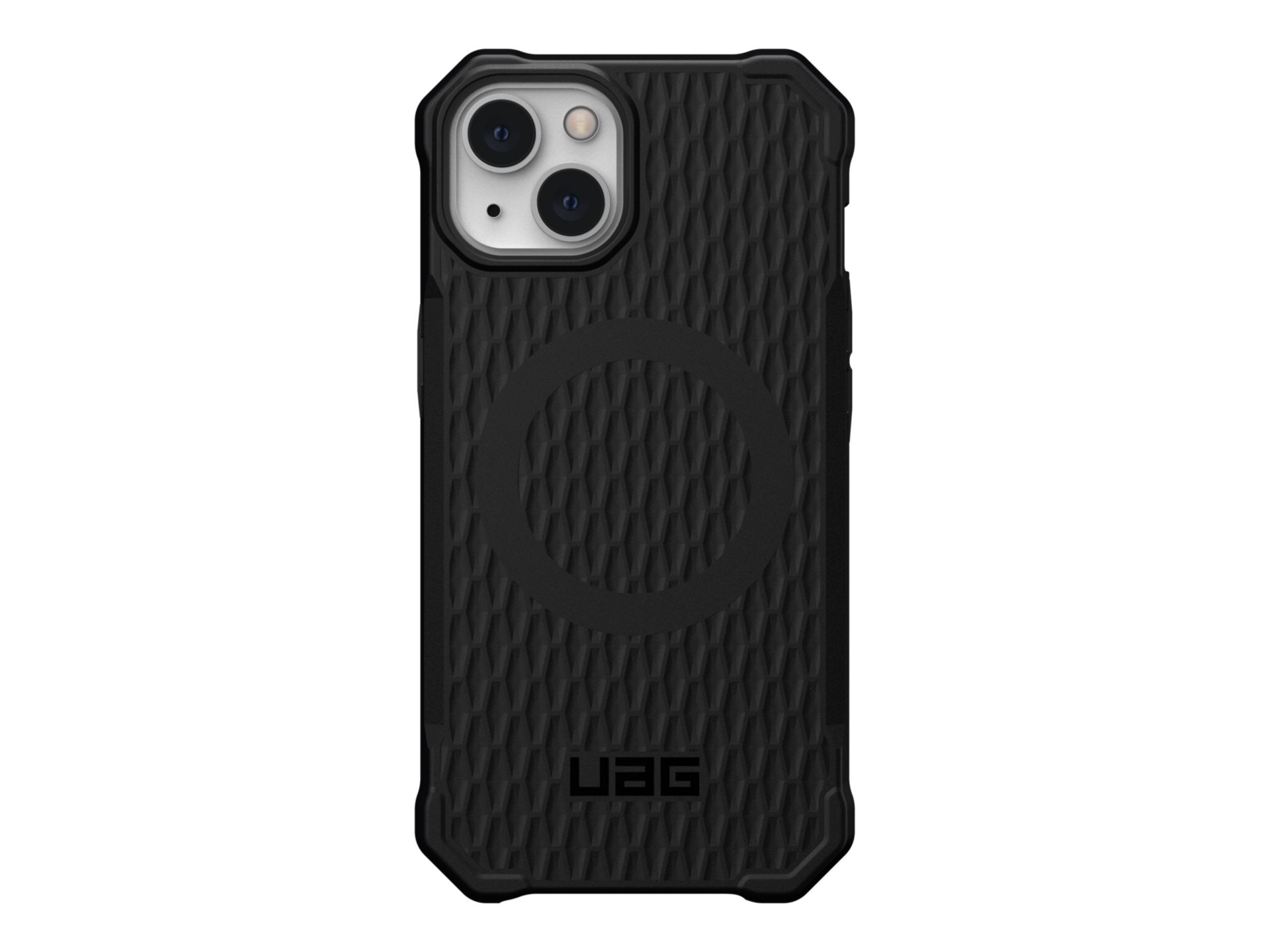 UAG Rugged Case for iPhone 13 5G [6.1-inch] - Essential Armor MAGSAFE Black - back cover for cell phone