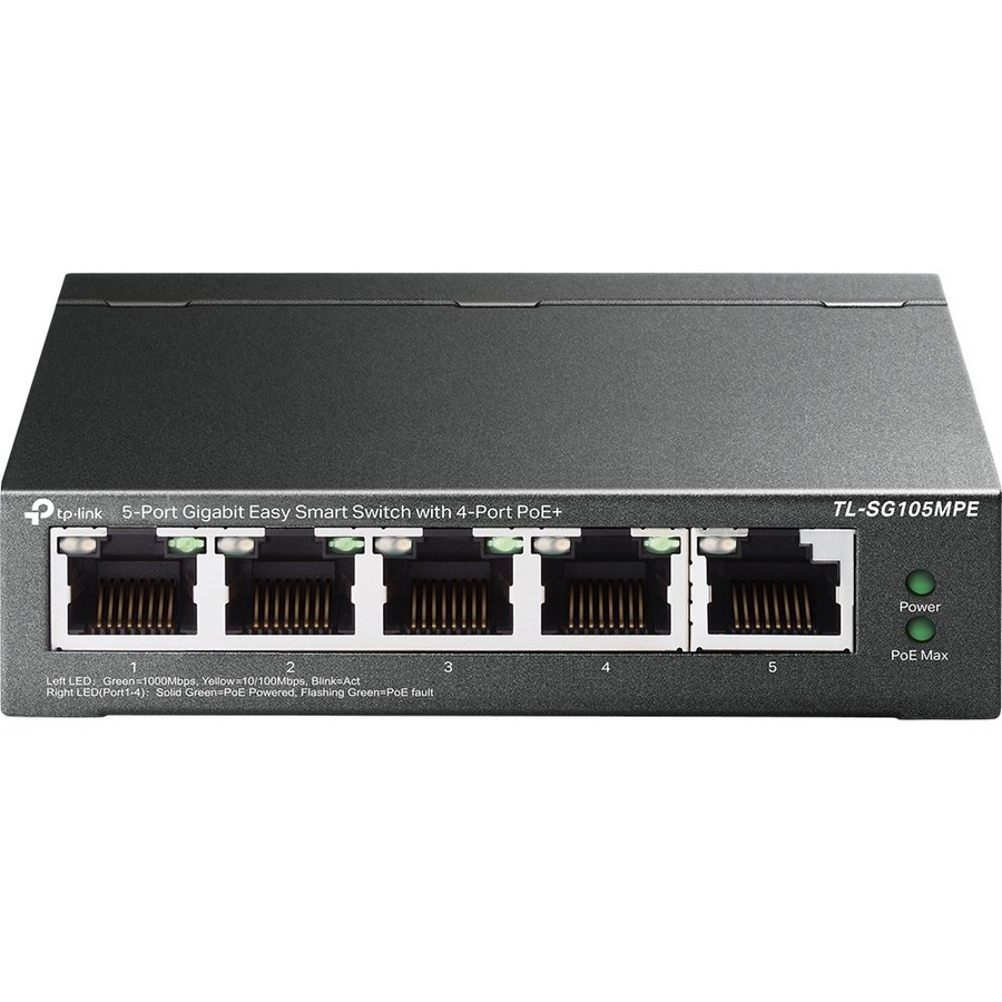 Thumbnail 3 of 4 for TP-Link TL-SG105MPE - 5-Port Gigabit Easy Smart Switch with 4-Port PoE+