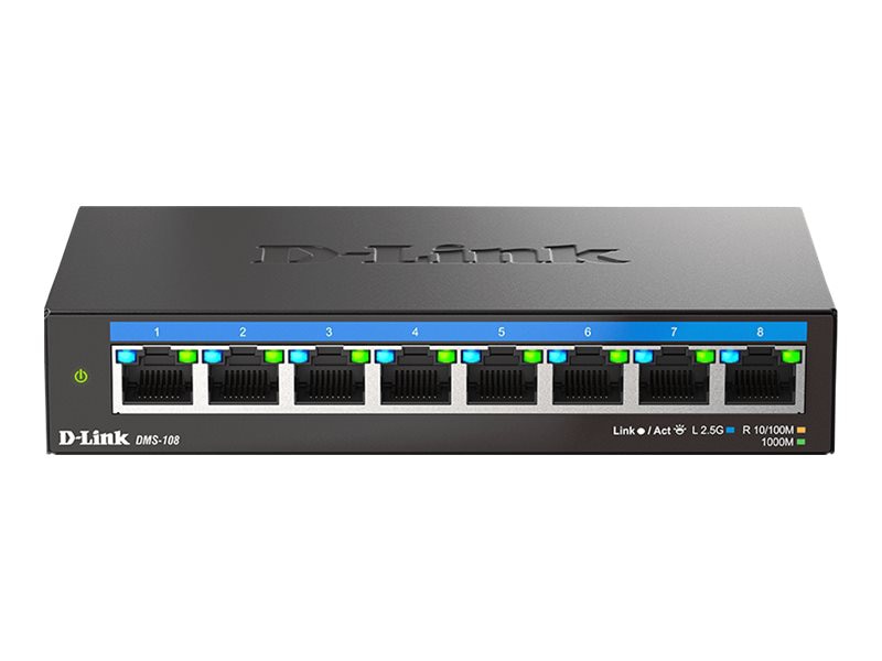 D-Link DMS 108 - switch - 8 ports - unmanaged