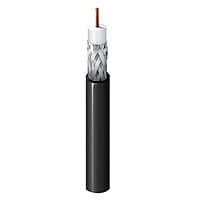 Belden RG-11 500' 75Ohm 14AWG Solid BC PVC SDI Coaxial Cable - Black