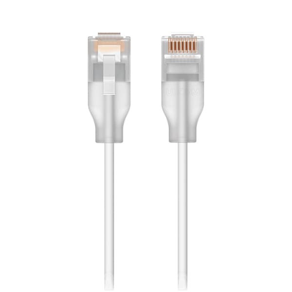 Ubiquiti UniFi 0.15m Etherlighting Nano-thin Patch Cable - White