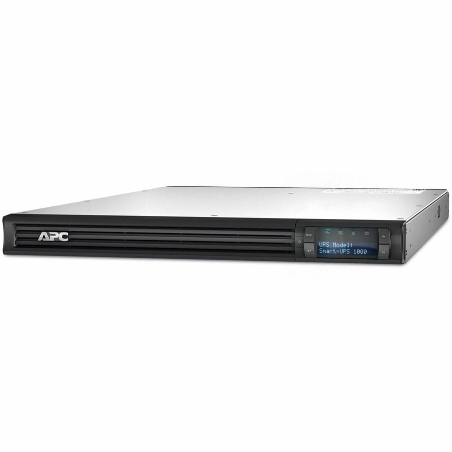 APC Smart-UPS, Line Interactive, 1000 VA, LCD, Rackmount 1U, 120V, 4x NEMA
