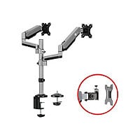 SIIG Dual Stacked Monitor Arm Desk Mount - 17" - 32" - Max Load 19.8lbs each - VESA 75/100mm mounting kit - for 2 LCD