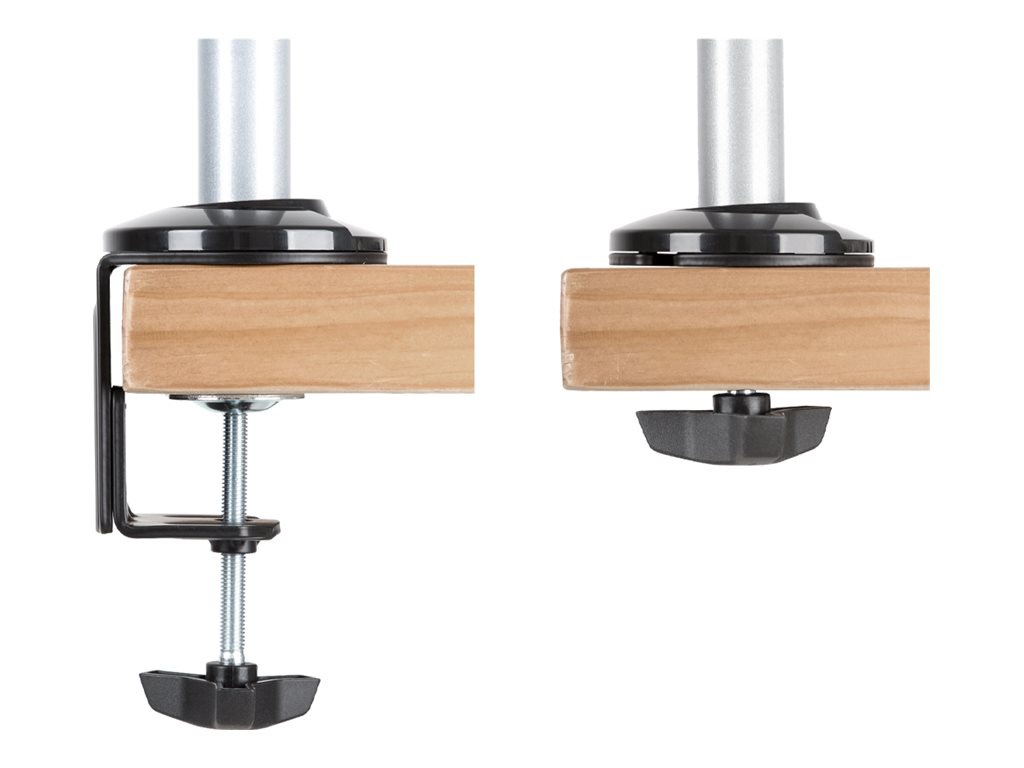 Thumbnail 3 of 9 for SIIG Dual Stacked Monitor Arm Desk Mount - 17" - 32" - Max Load 19.8lbs each - VESA 75/100mm mounting kit - for 2 LCD