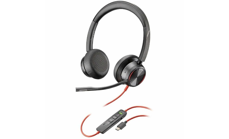 PEACE NOW ウサ耳 黒ケープ Poly Blackwire 8225 Binaural USB-C Wired Headset - Microsoft Teams