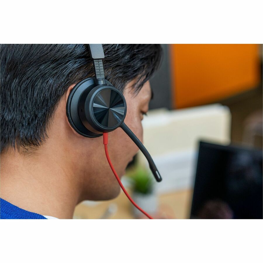Thumbnail 4 of 8 for Poly Blackwire 8225 Stereo Microsoft Teams Certified USB-C Headset +USB-C/A Adapter