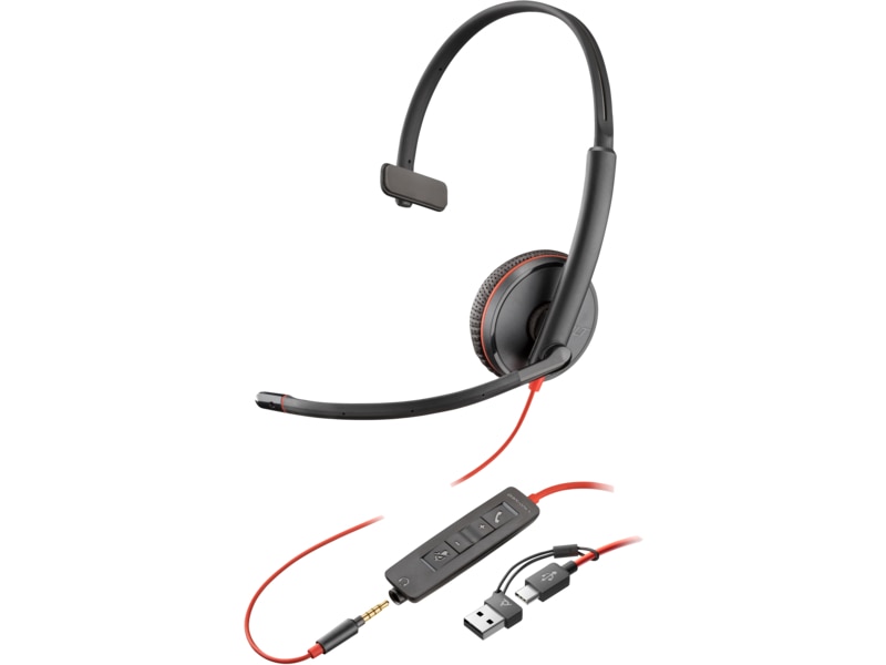 Poly Blackwire 3215 Monaural USB-C Headset