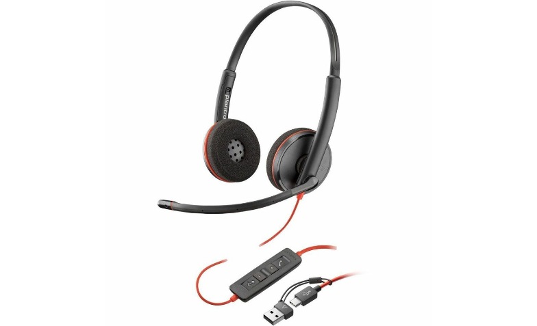 ￼Plantronics￼ ブラックワイアー C3220 ヘッドセットUSB-C Amazon.com: Plantronics Blackwire C3220 Wired Headset : Electronics