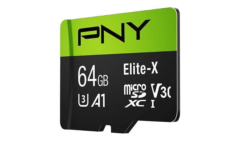 PNY Elite-X 64GB Class 10 microSDXC Flash Memory Card