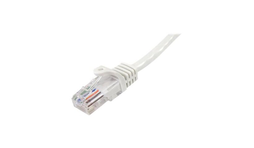 StarTech.com 3 ft White Snagless Cat 5e UTP Patch Cable
