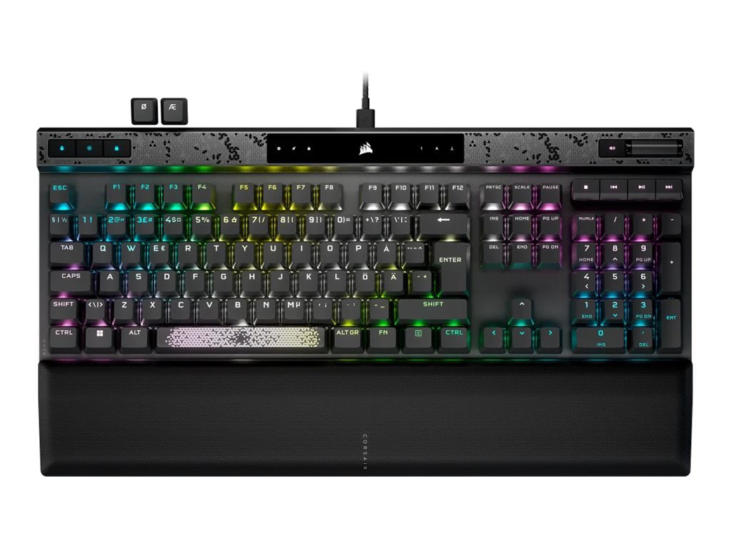 CORSAIR K70 MAX RGB - keyboard - QWERTY - US - steel gray Input Device