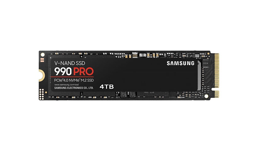 Samsung 990 PRO MZ-V9P4T0B - SSD - 4 To - PCIe 4.0 x4 (NVMe)