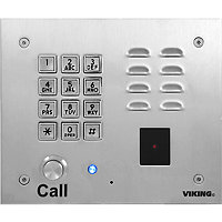 Viking Electronics VoIP Entry Phone System - Brushed Stainless Finish