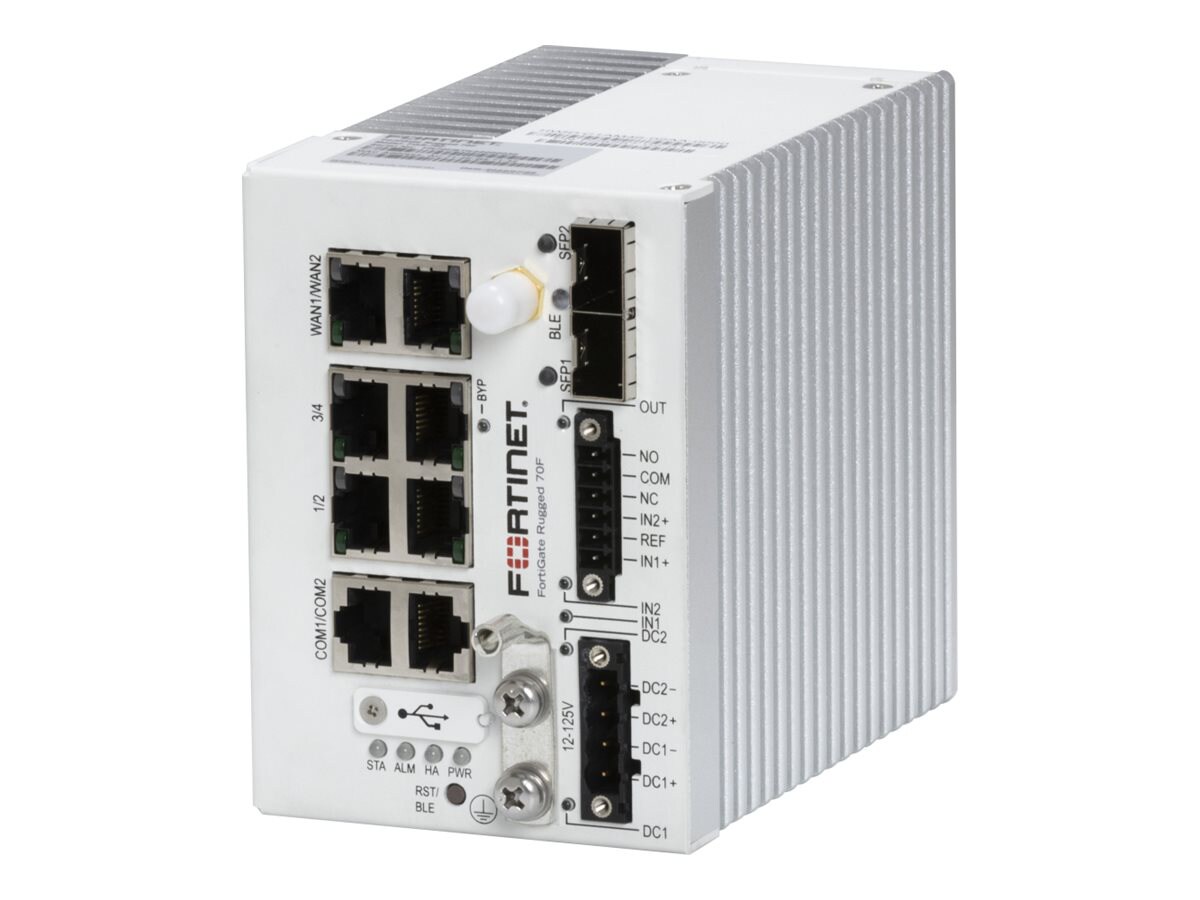 Fortinet FortiGate Rugged 70F - security appliance - with 3 years 24x7 FortiCare Support + 3 years FortiGuard Unified