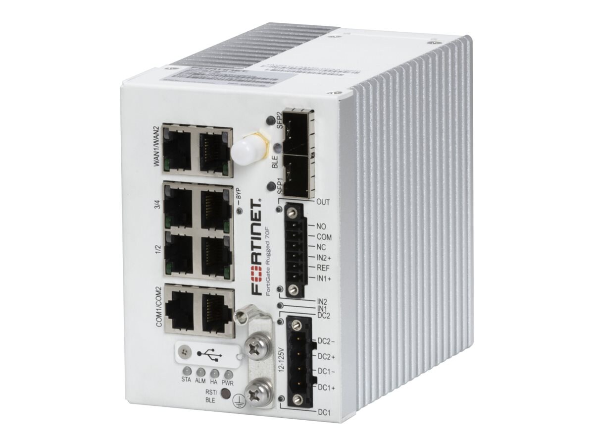 Fortinet FortiGate Rugged 70F - security appliance - with 5 years 24x7 FortiCare Support + 5 years FortiGuard Unified
