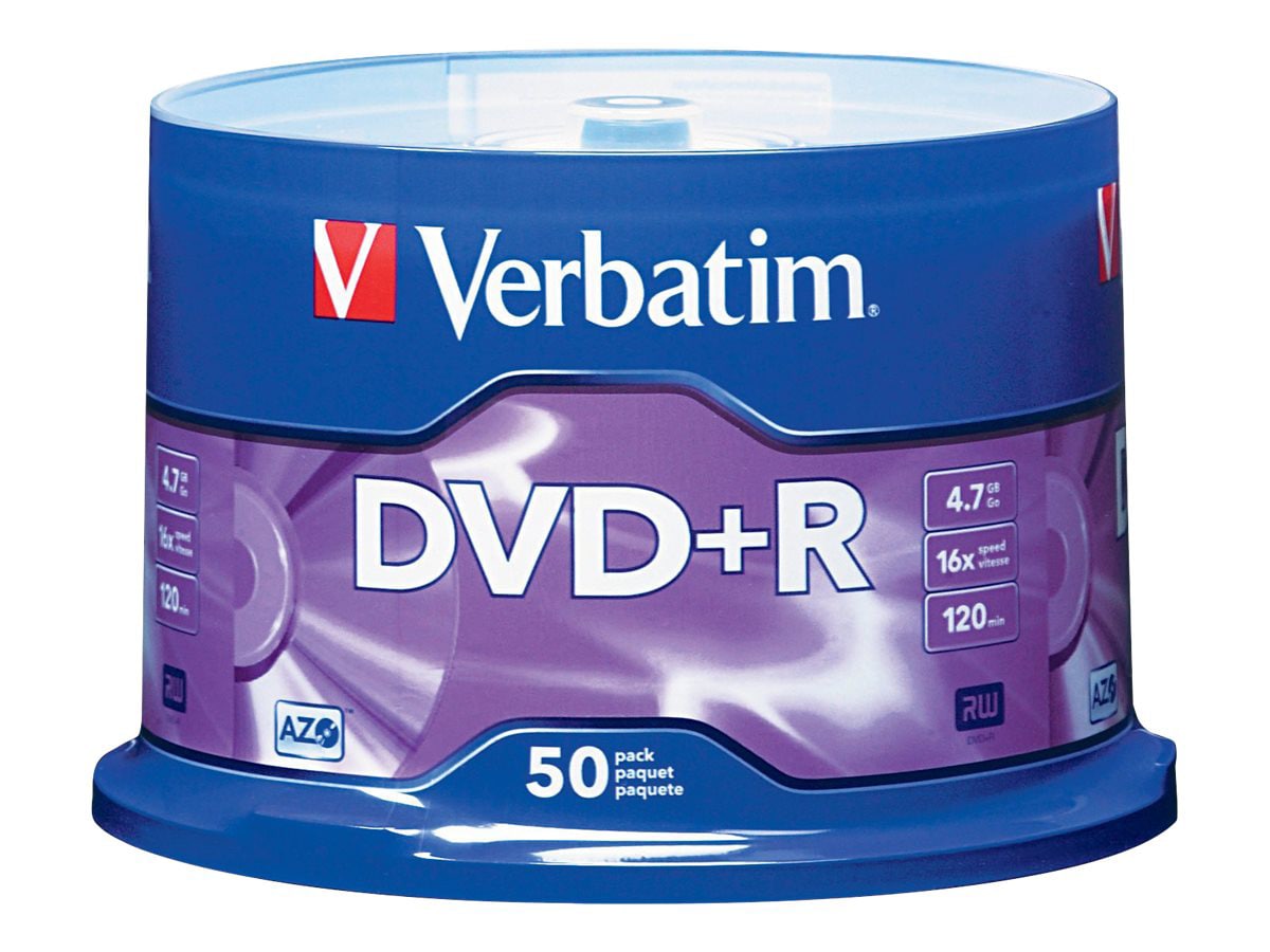 Verbatim - DVD+R x 50 - 4.7 GB - storage media