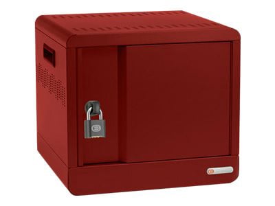 Bretford Cube Micro Station Pre-Wired TVS10USBC - cabinet unit - for 10 notebooks/tablets - red