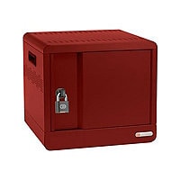 Bretford Cube Micro Station Pre-Wired TVS10USBC - cabinet unit - for 10 notebooks/tablets - red