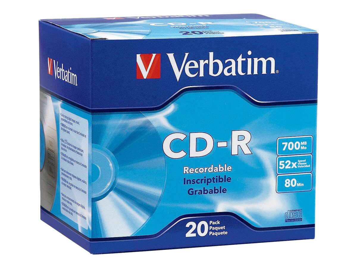 Verbatim - CD-R x 20 - 700 MB - storage media