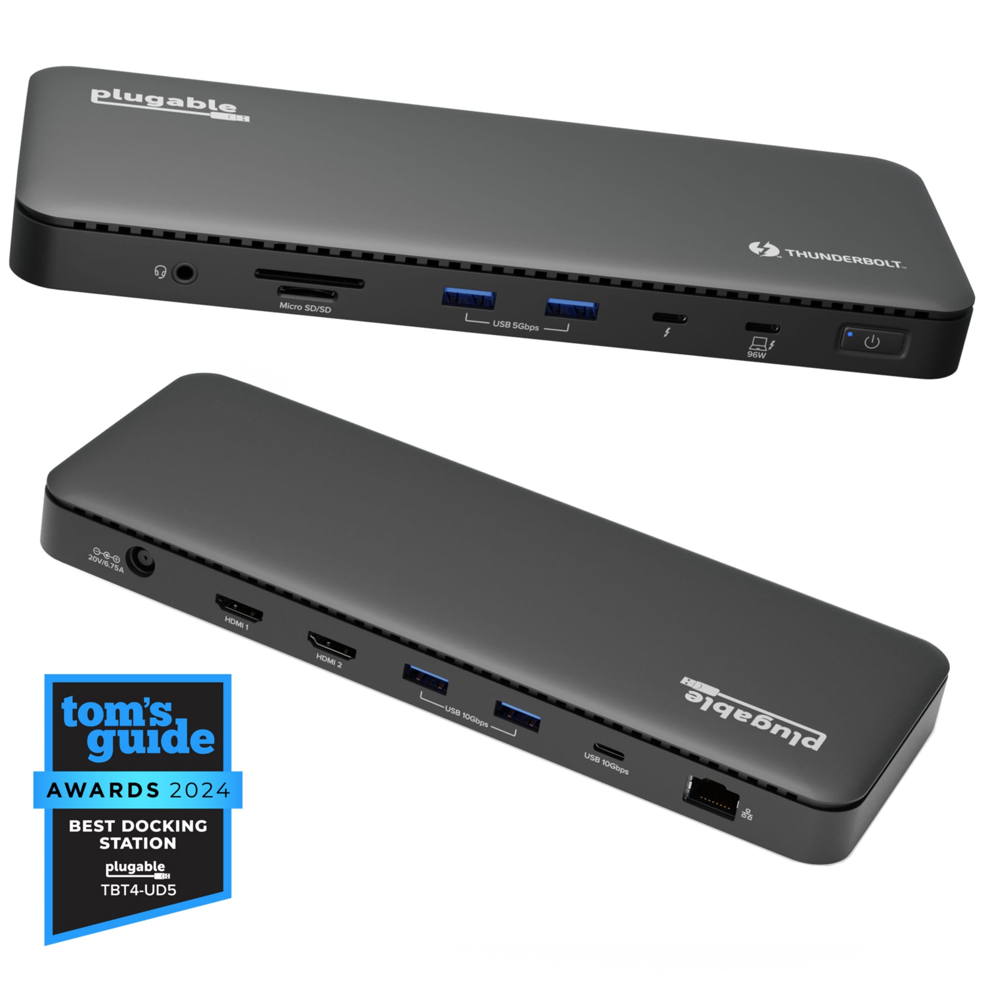 Plugable Thunderbolt 4 Dock 100W, Laptop Docking Station