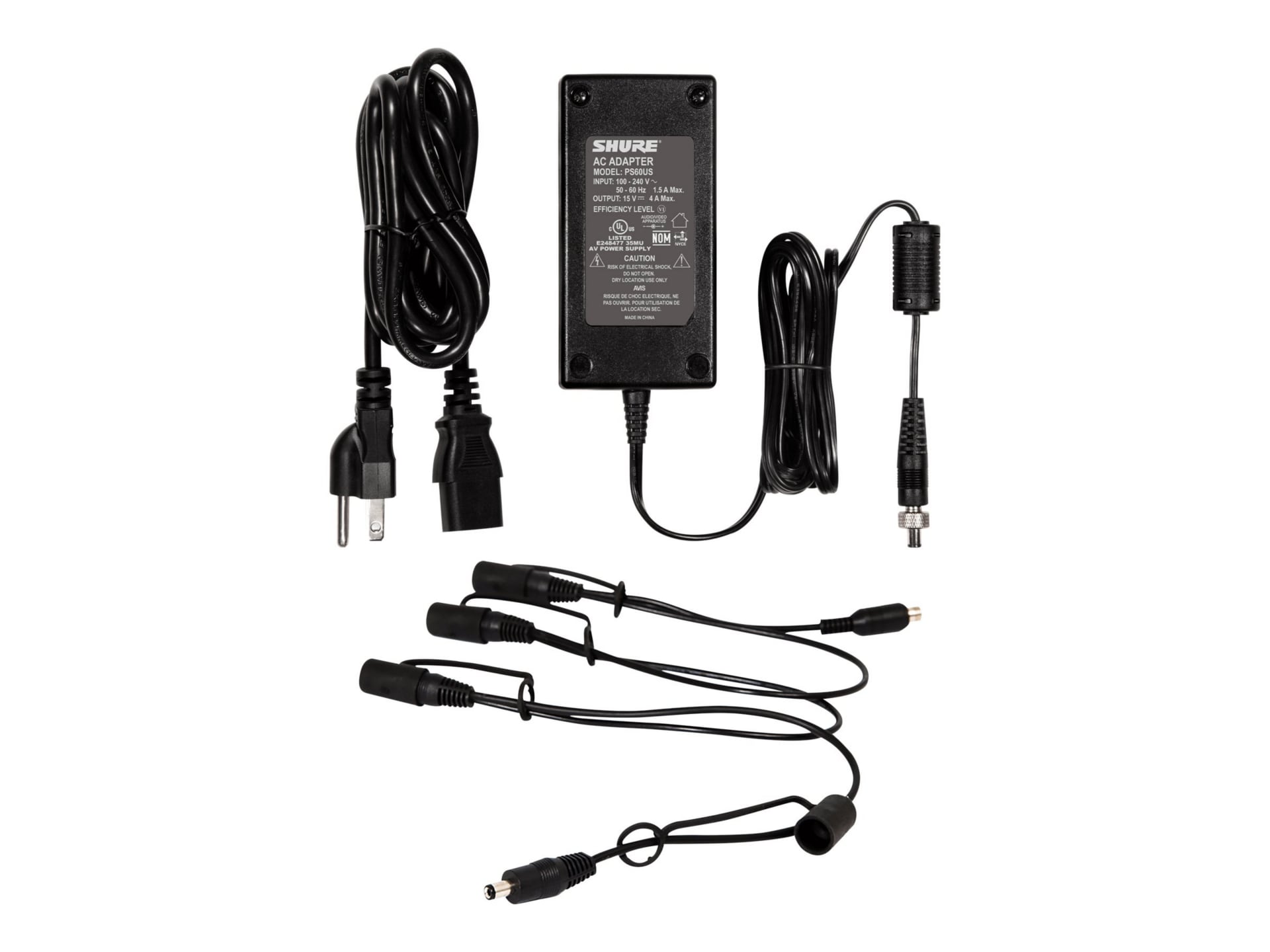 Shure PS124 power supply - DC jack