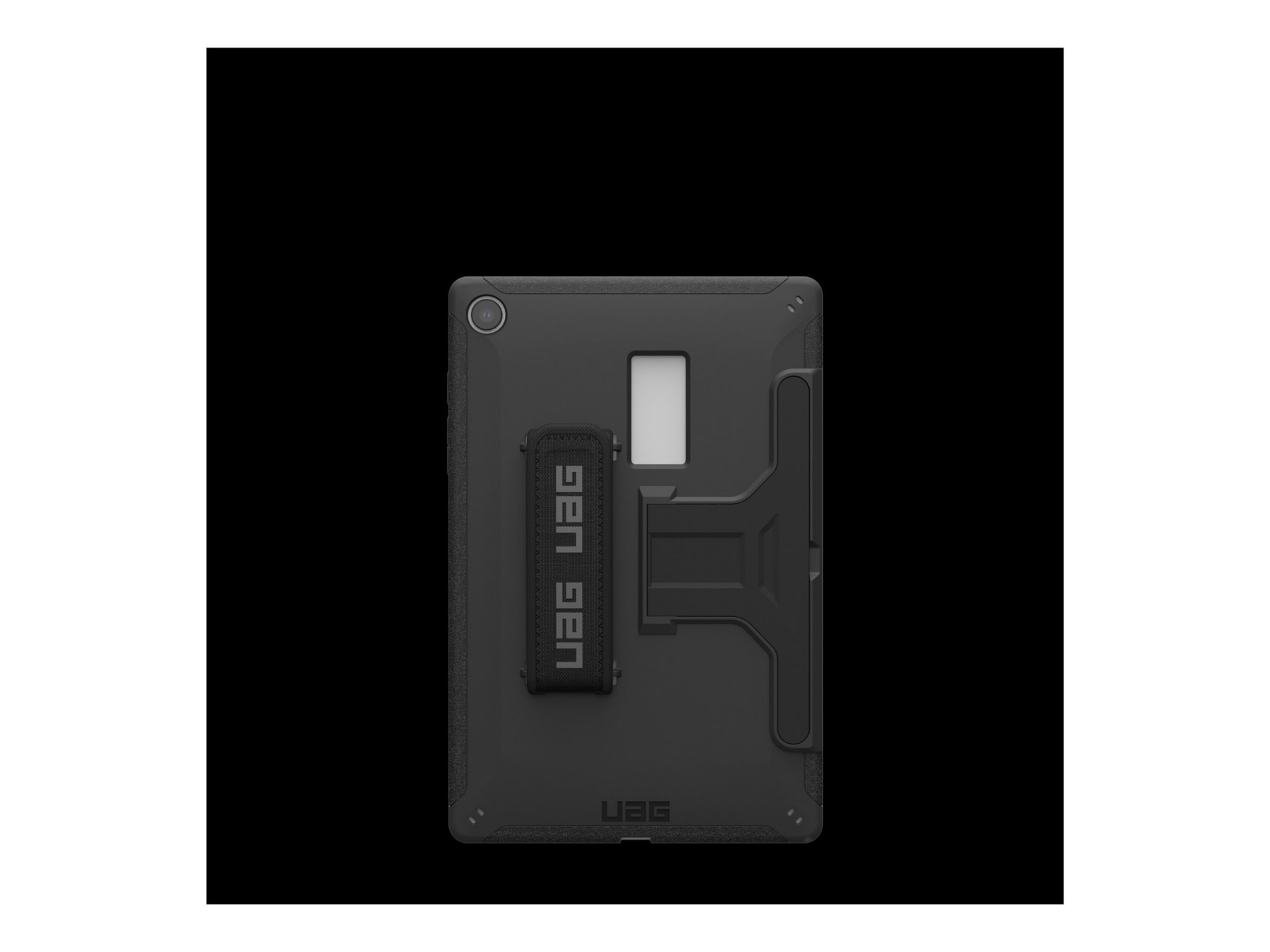 Thumbnail 2 of 16 for UAG Case for Samsung Galaxy Tab A9+ (11") with Kickstand and Handstrap - Black