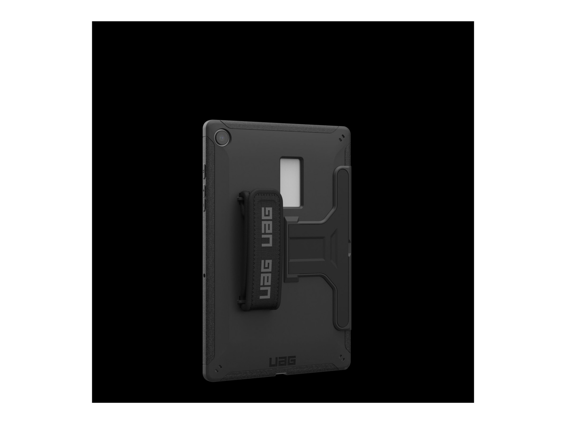 Thumbnail 4 of 16 for UAG Case for Samsung Galaxy Tab A9+ (11") with Kickstand and Handstrap - Black