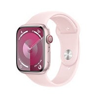 Apple Watch Series 9 (GPS+Cell) 45mm Pink Aluminum w M/L Sport Band