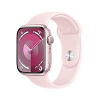 Apple Watch Series 9 (GPS) 45mm Pink Aluminum Case w S/M Sport Band