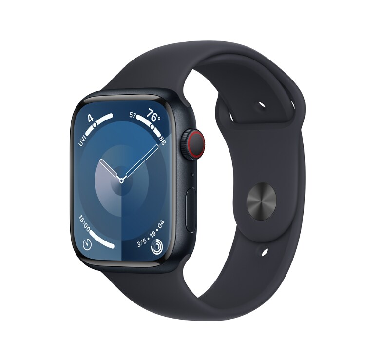 Apple Watch Series 9 (GPS + Cellular) - 45mm Midnight Aluminum Case with  M/L Midnight Sport Band - 64 GB - MRMD3LW/A - Smartwatches - CDW.com