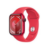 Apple Watch Series 9 (GPS) 41mm (PRODUCT)RED Aluminum w M/L Sport Band
