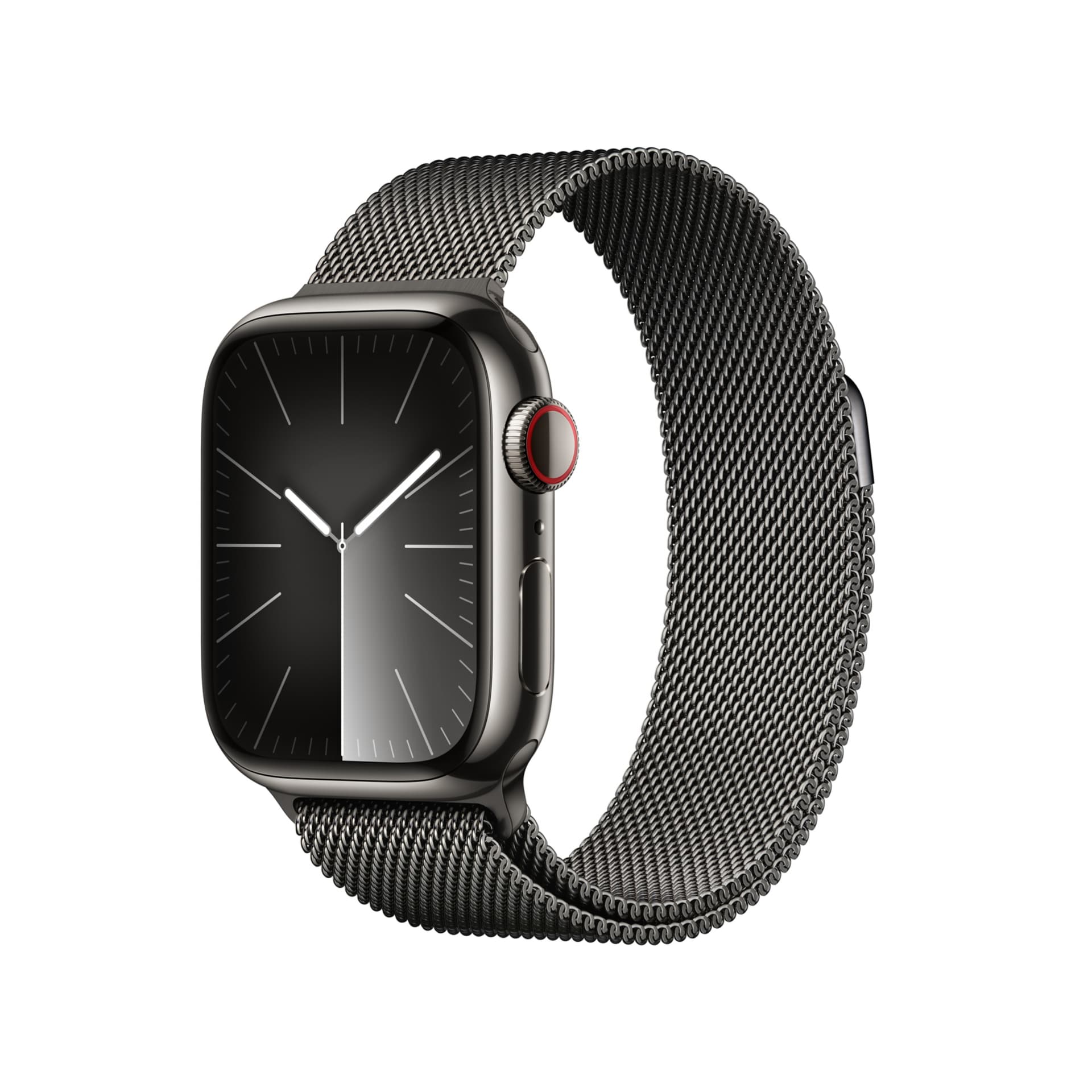 Apple Watch Series 9 (GPS + Cellular) - 41mm Graphite Stainless Steel Case with Graphite Milanese Loop - 64 GB