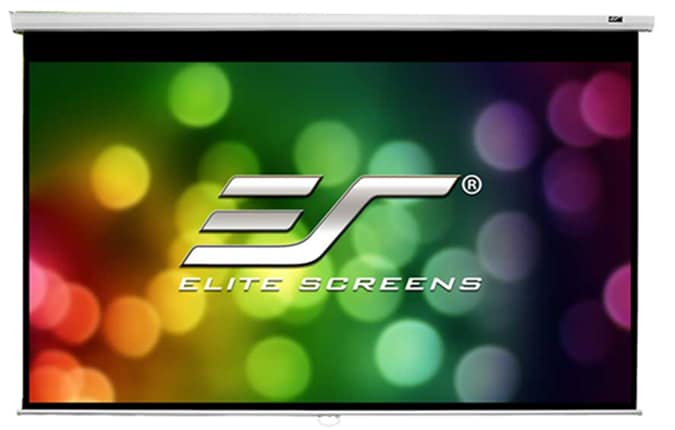 Elite Screens Manual B Series 80" Manual Pull-Down Projection Screen - White