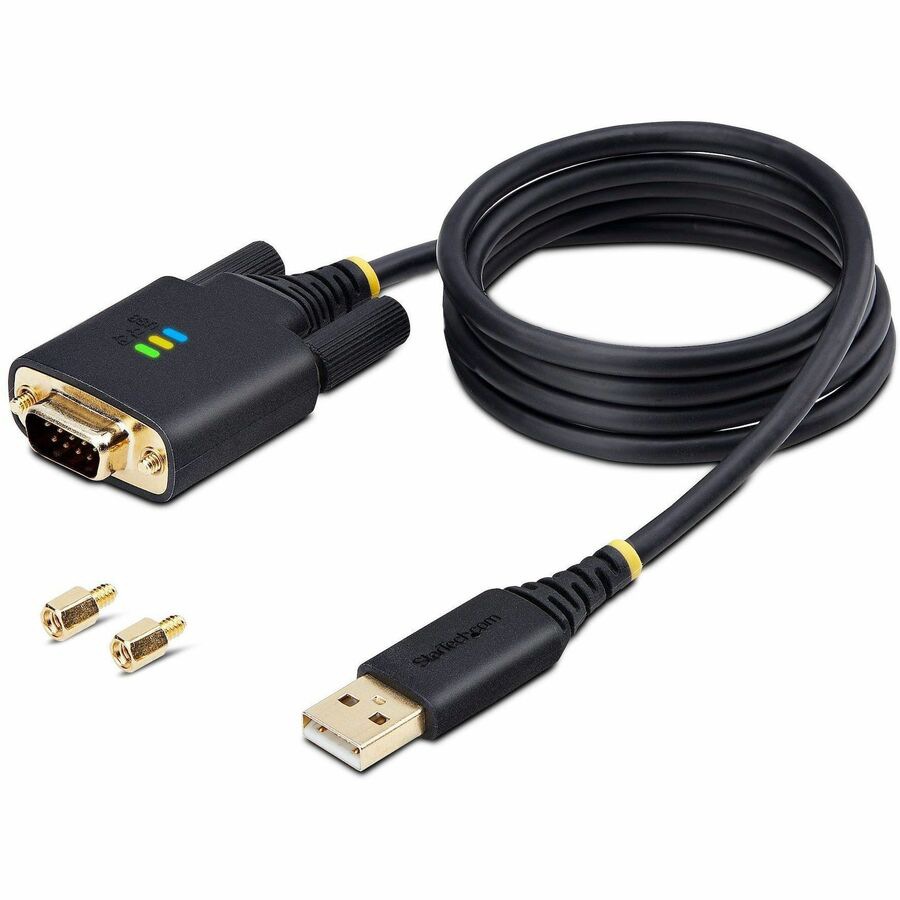 StarTech.com 3ft/1m USB to Serial Adapter Cable, COM Retention, FTDI, RS232