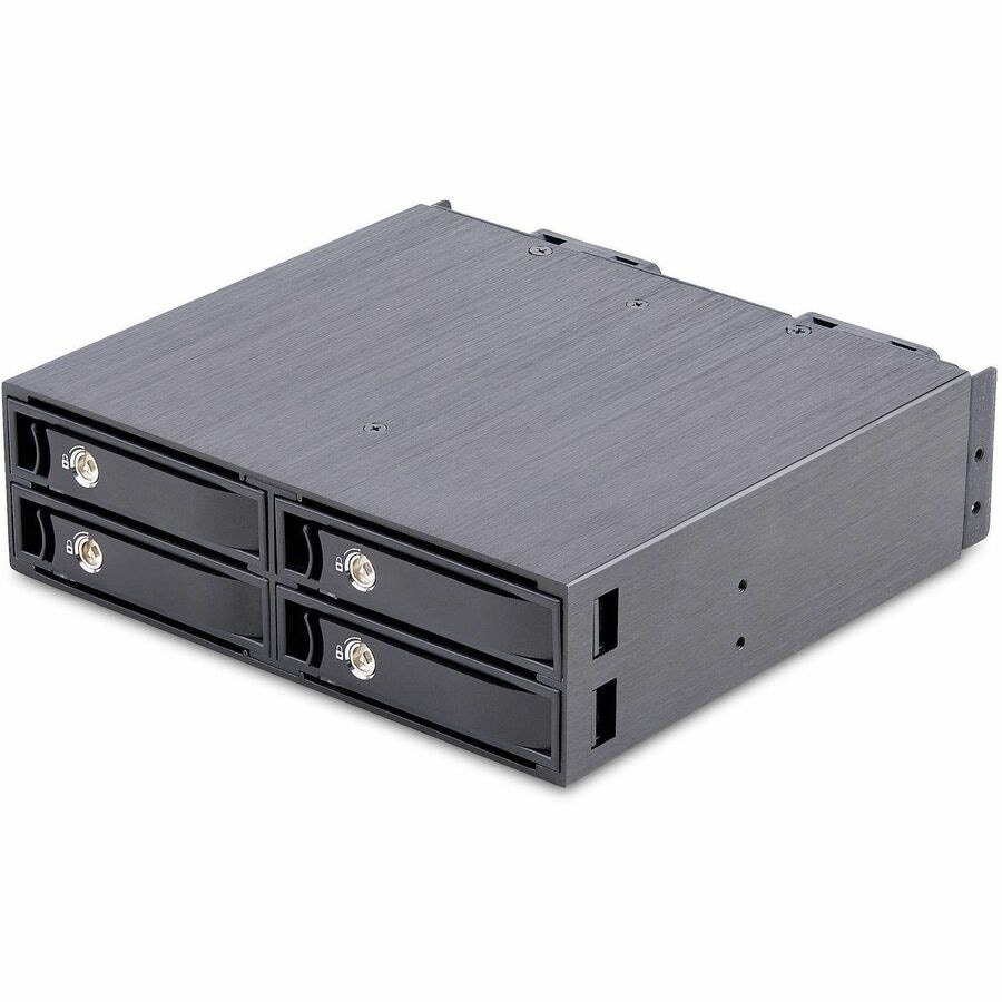 StarTech.com 4-Bay Backplane for U.2 Drives, Fits in a 5.25inch Bay, Mobile Rack for 2.5inch U.2 (SFF-8639) NVMe