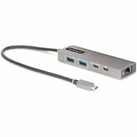 StarTech.com 3-Port USB-C Hub with 2,5 Gb Ethernet and 100W PD Passthrough - USB-C to 2x USB-A/1x USB-C, USB 3,2 10Gbps