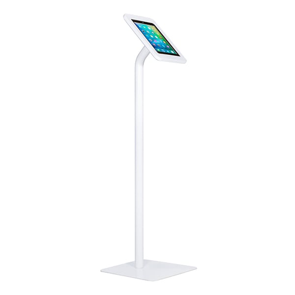 The Joy Factory Elevate II Floor Stand Kiosk for iPad Air and Pro 11" Tablet - White
