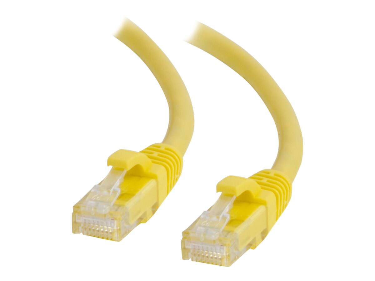 C2G 6IN Cat6a Snagless Unshielded (UTP) Network Patch Ethernet Cable-Yellow