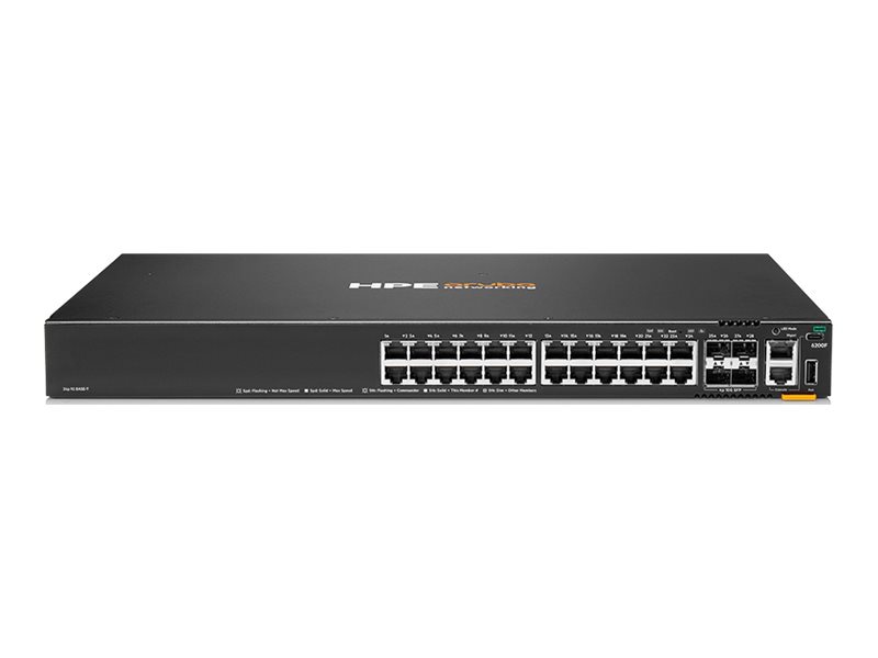 HPE Aruba Networking CX 6200F 24G 4SFP+ TAA Switch - switch - Max. Stacking