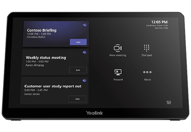 Yealink MTouch Plus Extension Touch Console for MVC Series Teams Room Syste