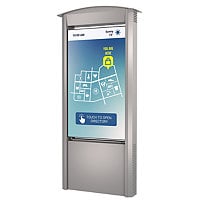 Peerless-AV Smart City Kiosk with 55" Xtreme High Bright Outdoor Display -